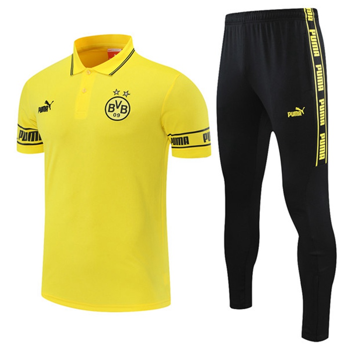 Kit Maglia Polo Dortmund BVB + Pantaloni Giallo 2021/2022