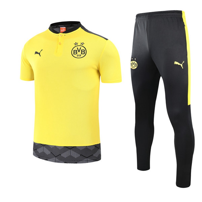 Kit Maglia Allenamento Dortmund BVB + Pantaloni Giallo 2021/2022