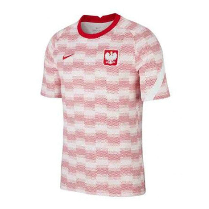 T Shirt Allenamento Polonia Rosso/Bianca 2021/2022