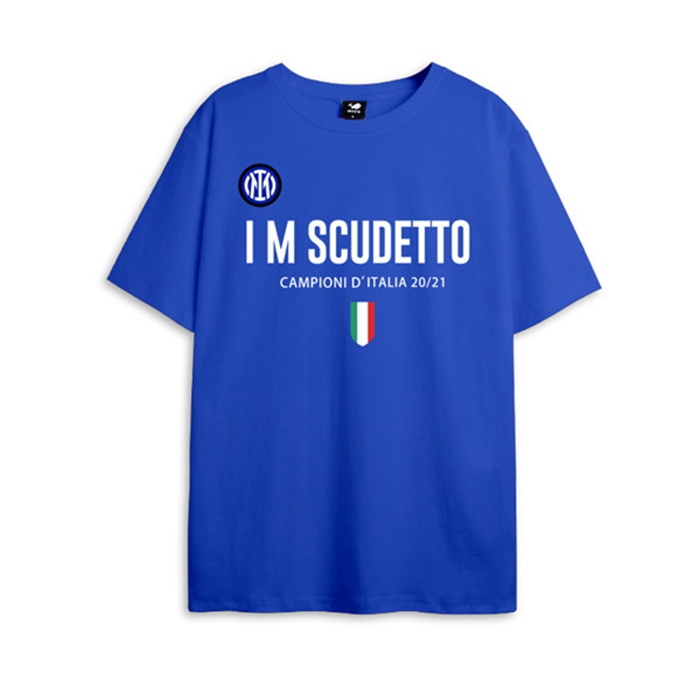 T Shirt Allenamento Inter Milan Scudetto Blu 2021
