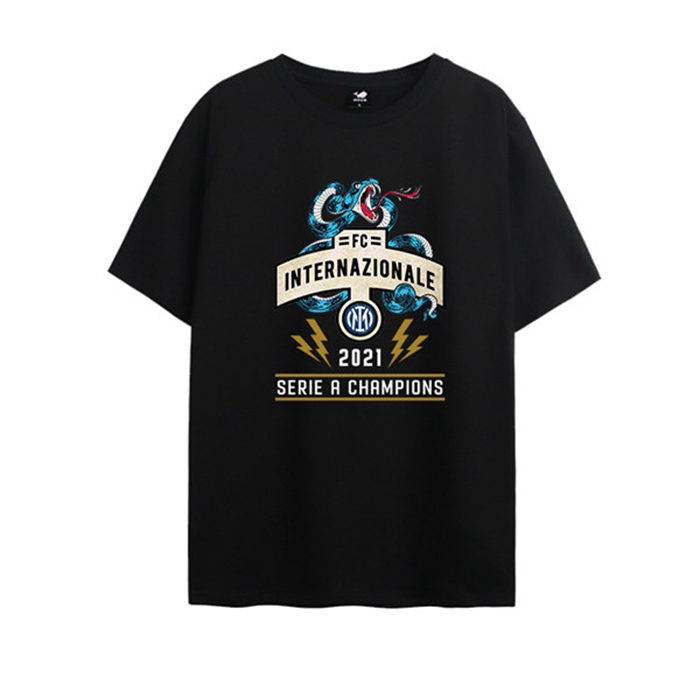 T Shirt Allenamento Inter Milan Serie A Champions Nero 2021