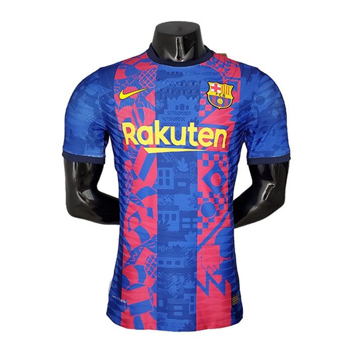 T Shirt Allenamento FC Barcellona Rosso/Blu 2021/2022