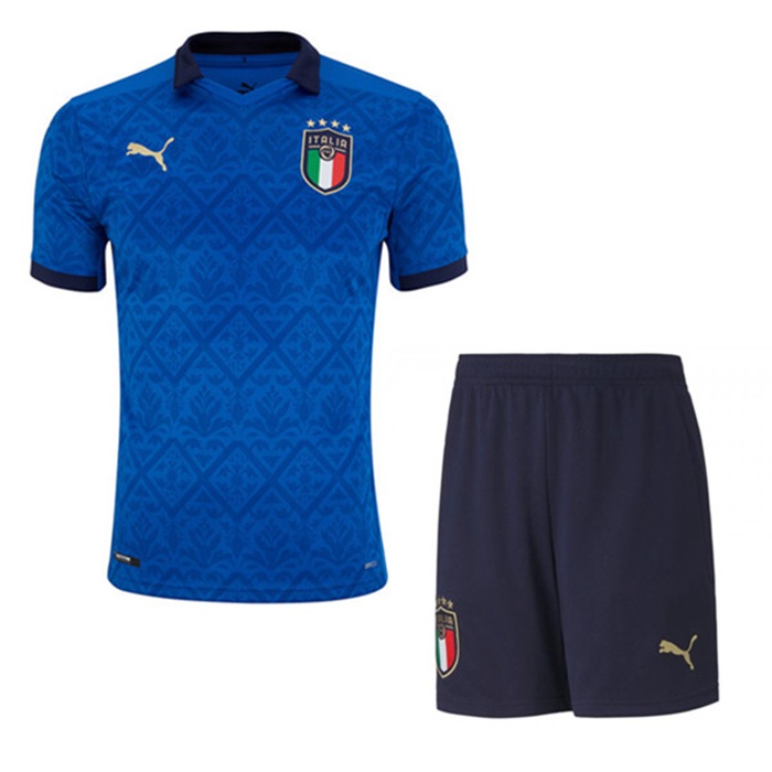 Maglie Calcio Italia Prima + Pantaloncini UEFA Euro 2020