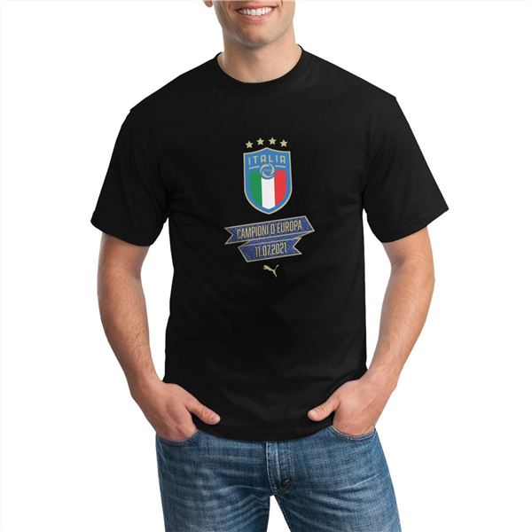 T-Shirts Italia UEFA Euro 2020 Champions Nero - GXHTS06