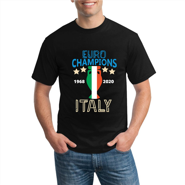 T-Shirts Italia UEFA Euro 1968 - 2020 Champions Nero - GXHTS08