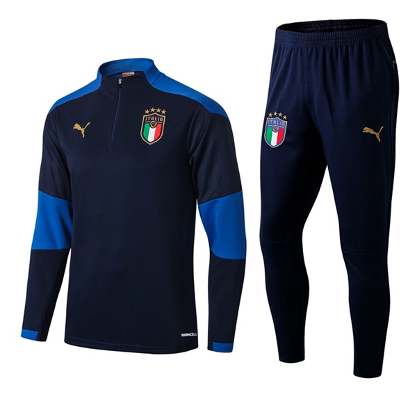 Nuova Insieme Tuta Calcio Italia Blu Marin 2020/2021