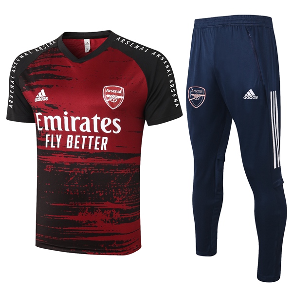 Nuova Kit Maglia Allenamento Arsenal + Pantaloni Rosso 2020/2021