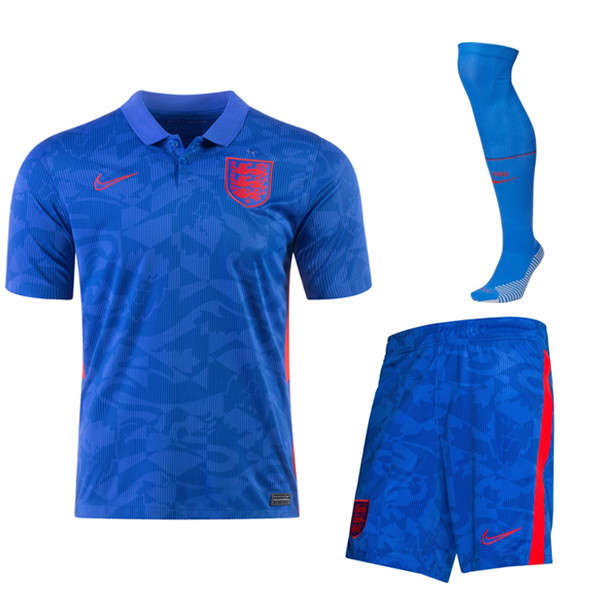Kit Maglia Calcio Inghilterra Seconda (Pantaloncini+Calzettoni) UEFA Euro 2020