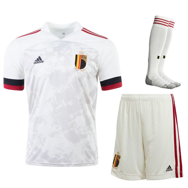 Kit Maglia Calcio Belgio Seconda (Pantaloncini+Calzettoni) 2020/2021