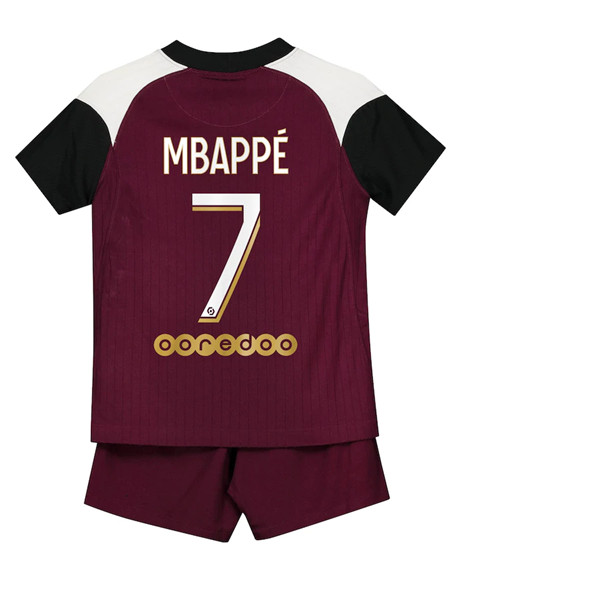 Maglia Calcio PSG (Mbappé 7) Bambino Terza 2020/2021
