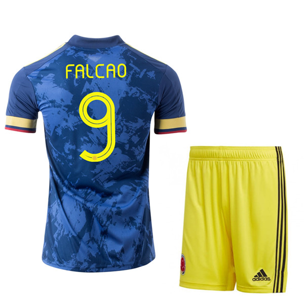 Maglia Calcio UEFA Euro 2020 Colombia (FALCAO 9) Bambino Seconda