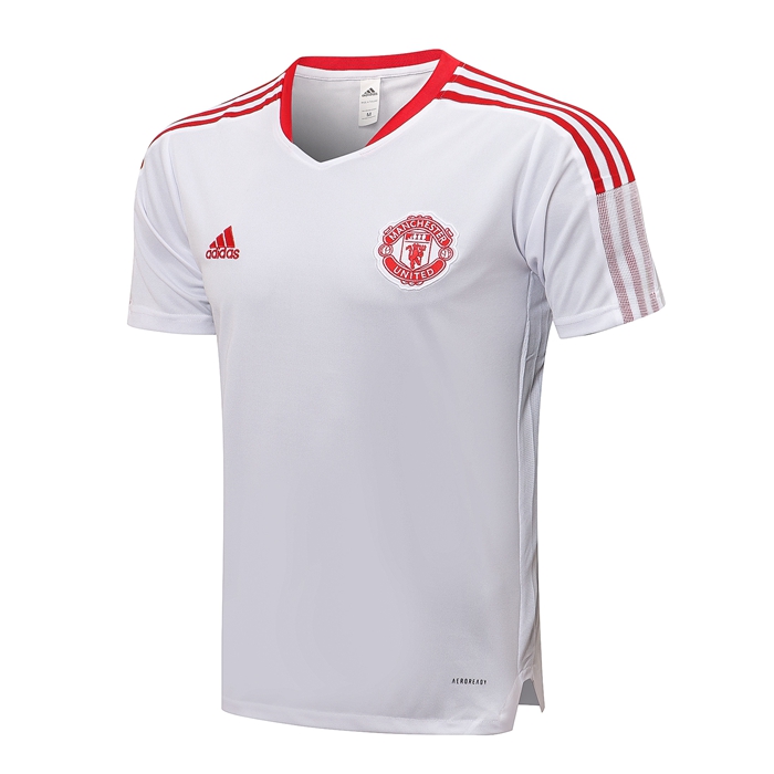 T Shirt Allenamento Manchester United Bianca/Rouge 2021/2022
