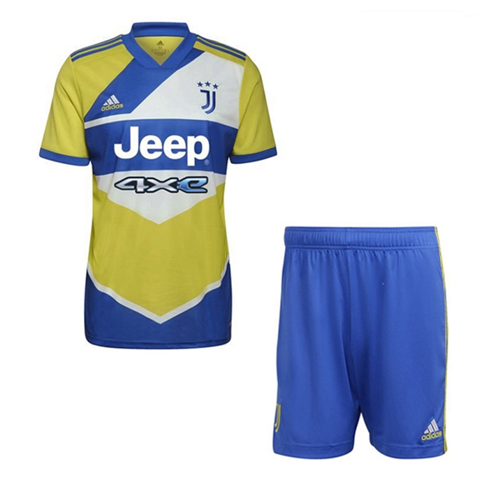 Kit Maglie Calcio Juventus Terza + Pantaloncini 2021/2022