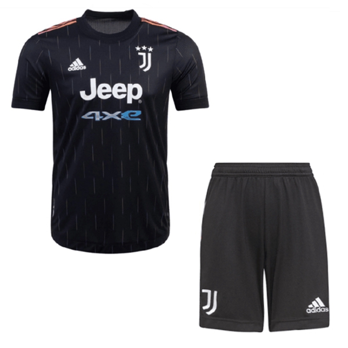 Kit Maglie Calcio Juventus Seconda + Pantaloncini 2021/2022