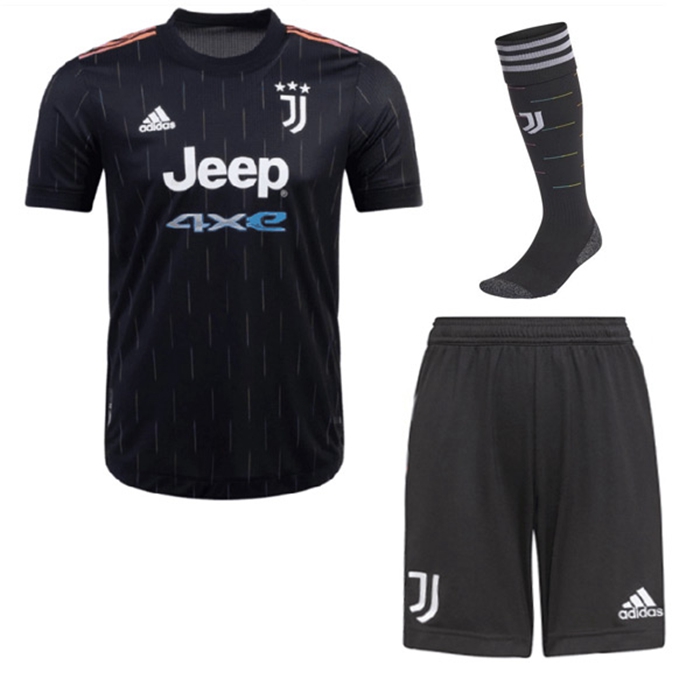 Kit Maglie Calcio Juventus Seconda (Pantaloncini + Calzettoni) 2021/2022