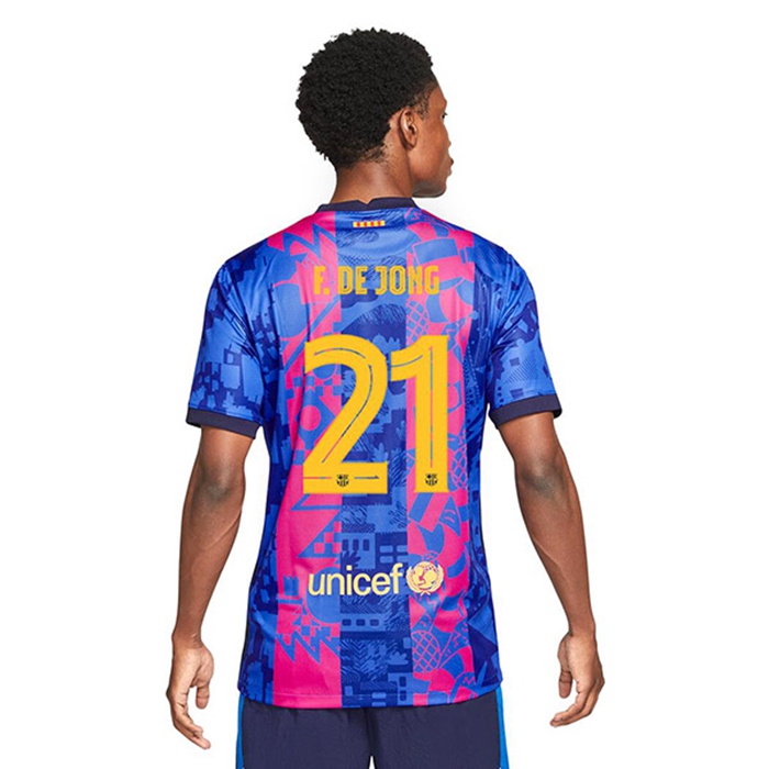 Maglie Calcio FC Barcellona (Frenkie de Jong 21) Terza 2021/2022