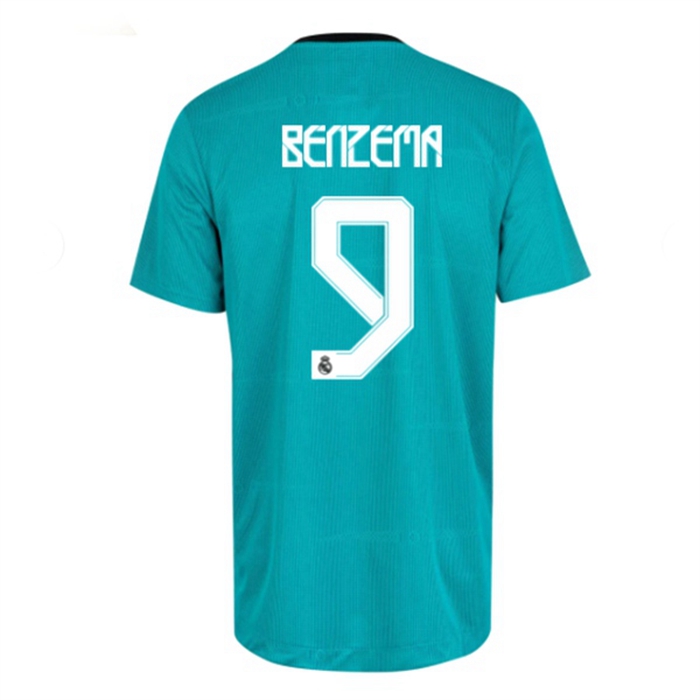 Maglie Calcio Real Madrid (Benzema 9) Terza 2021/2022