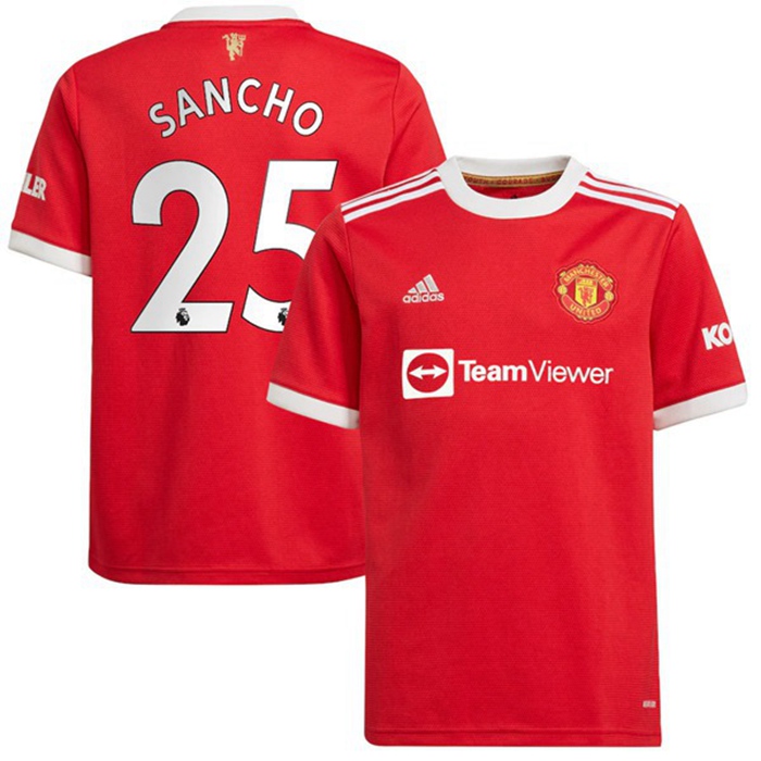Maglie Calcio Manchester United (Sancho 25) Prima 2021/2022