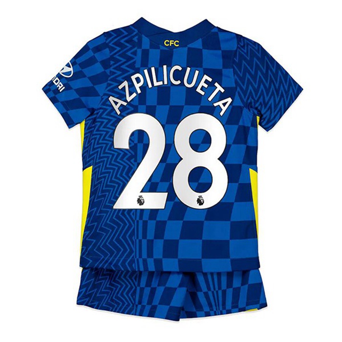 Maglie Calcio FC Chelsea (Azpilicueta 28) Bambino Prima 2021/2022