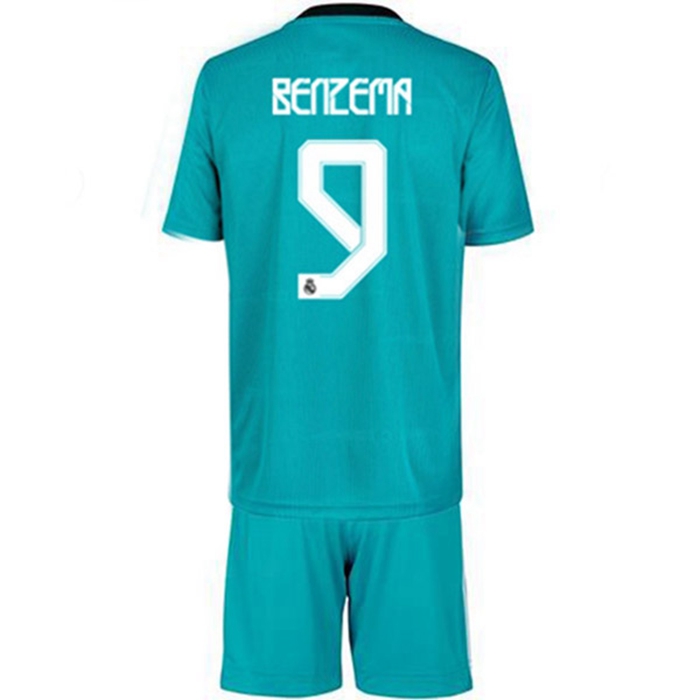 Maglie Calcio Real Madrid (Benzema 9) Bambino Terza 2021/2022