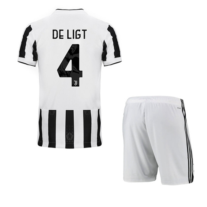 Maglie Calcio Juventus (DE LIGT 4) Bambino Prima 2021/2022