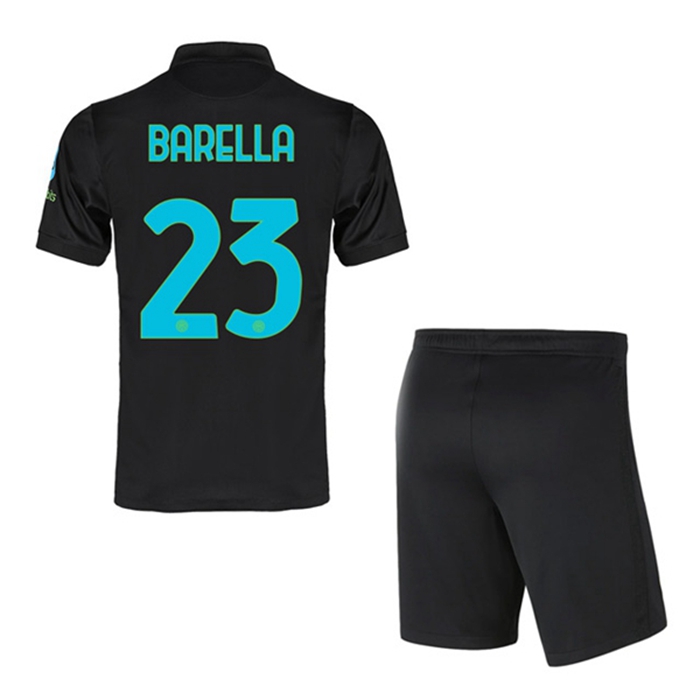 Maglie Calcio Inter Milan (BARELLA 23) Bambino Terza 2021/2022