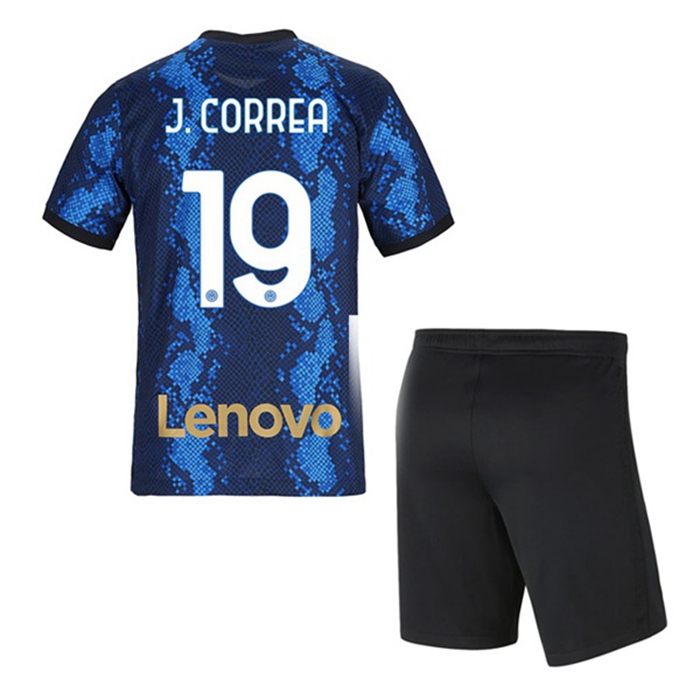 Maglie Calcio Inter Milan (J.CORREA 19) Bambino Prima 2021/2022