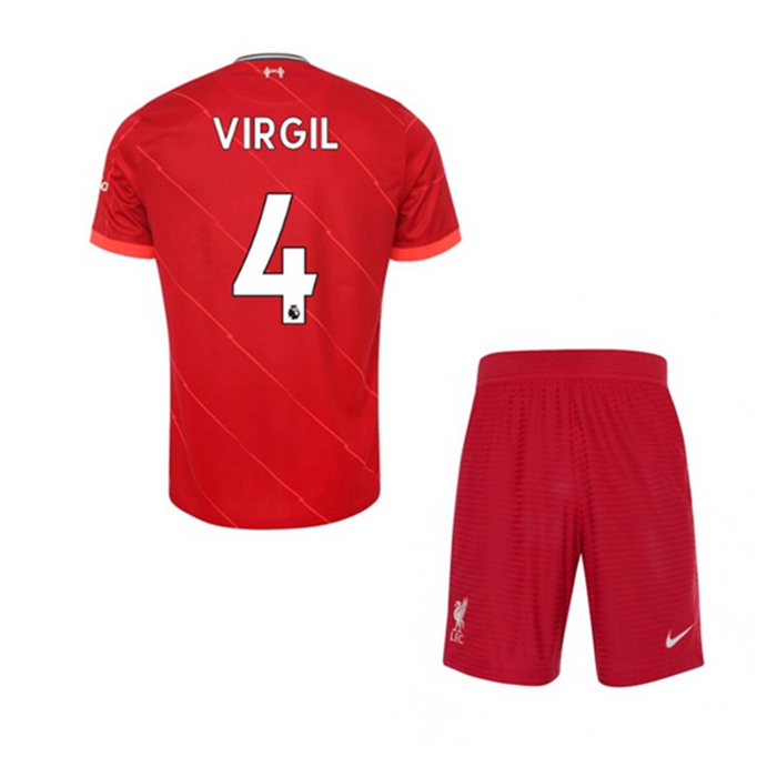 Maglie Calcio FC Liverpool (Virgil 4) Bambino Prima 2021/2022