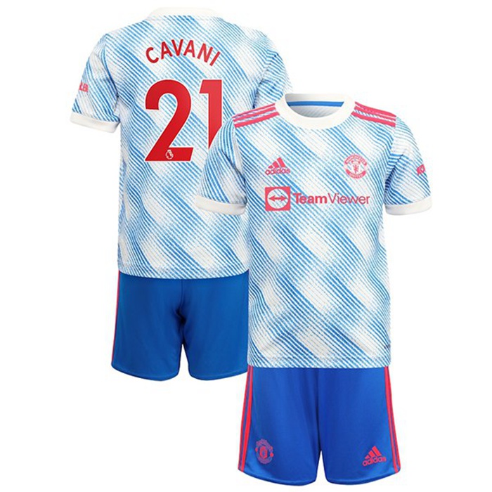 Maglie Calcio Manchester United (Cavani 21) Bambino Seconda 2021/2022