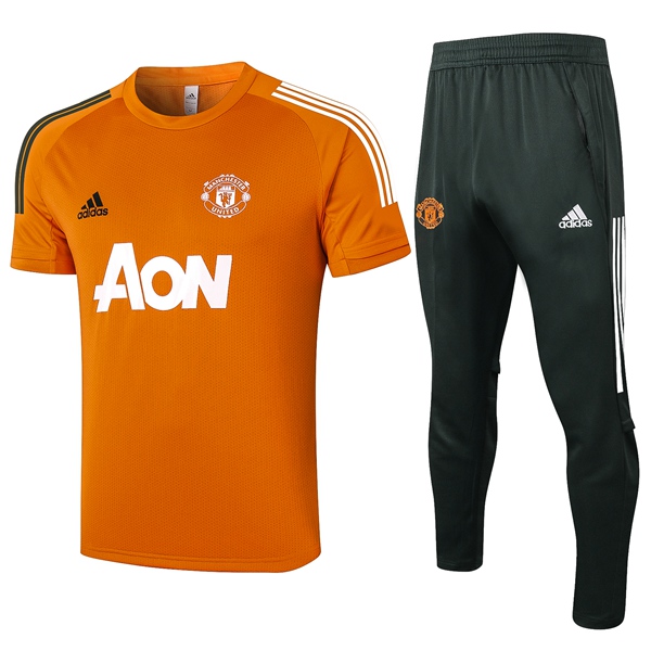 Nuova Kit Maglia Allenamento Manchester United + Pantaloni Giallo 2020/2021
