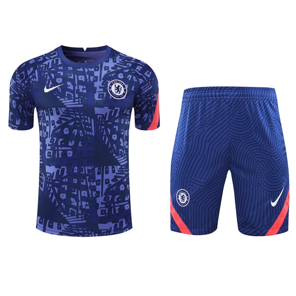 Nuova Kit Maglia Allenamento FC Chelsea + Shorts Blu 2020/2021