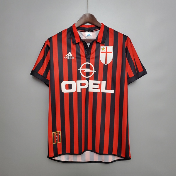 Nuova Milan AC Maglia Retro Prima 1999/2000