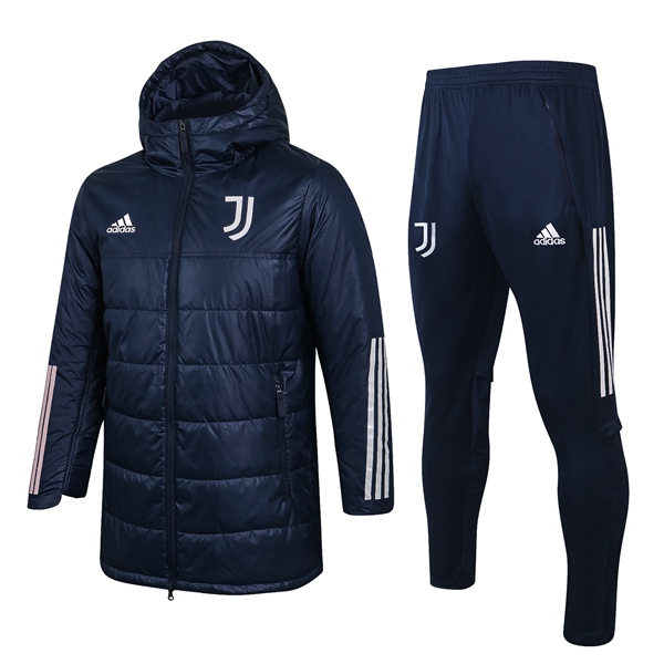 Nuova Insieme Piumino Calcio Juventus + Pantaloni Blu Marin 2020/2021