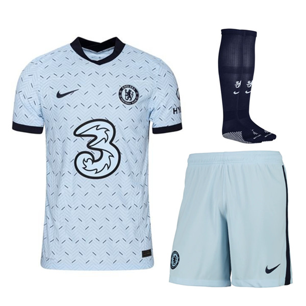 kit La Nuova Maglia Calcio FC Chelsea Seconda (Pantaloncini+Calzini) 2020/2021