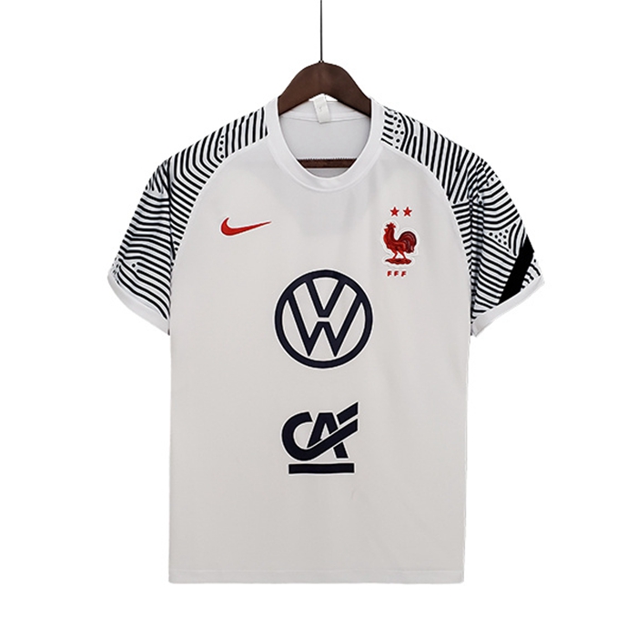 T Shirt Allenamento Francia Bianco 2022/2023
