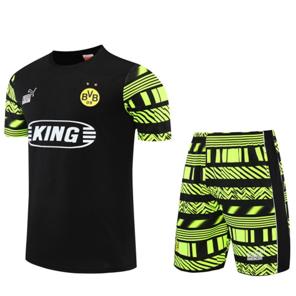 T Shirt Allenamento +Pantaloncini Dortmund BVB Nero 2022/2023