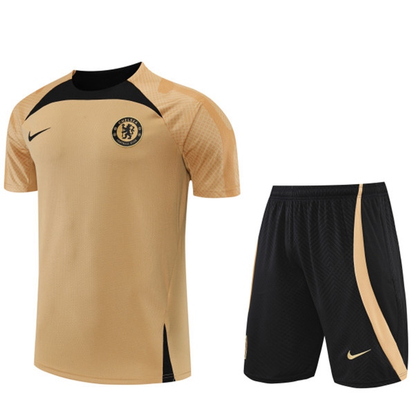 T Shirt Allenamento +Pantaloncini FC Chelsea Giallo 2022/2023