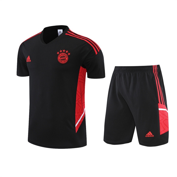 T Shirt Allenamento +Pantaloncini Bayern Monaco Nero 2022/2023
