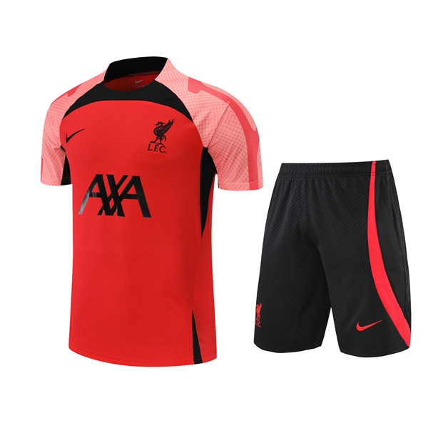 T Shirt Allenamento +Pantaloncini FC Liverpool Rosso 2022/2023