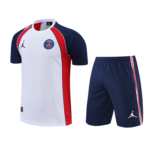 T Shirt Allenamento +Pantaloncini Jordan PSG Bianco/Rosso 2022/2023