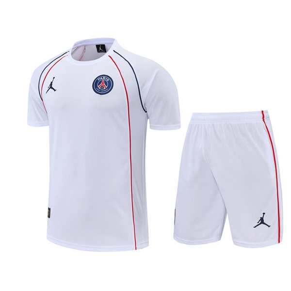 T Shirt Allenamento +Pantaloncini Jordan PSG Bianco 2022/2023