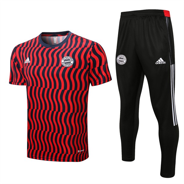 T Shirt Allenamento + Pantaloni Bayern Monaco Rosso/Nero 2022/2023