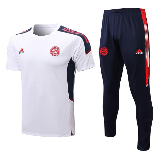 T Shirt Allenamento + Pantaloni Bayern Monaco Bianco 2022/2023
