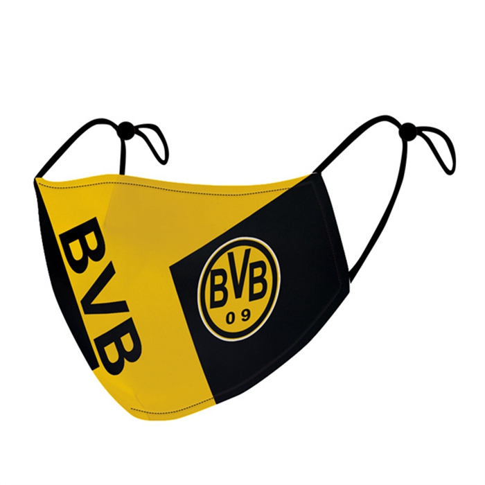 Mascherine Calcio Dortmund Giallo/Nero Reutilisable