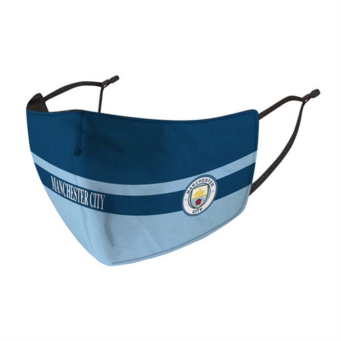 Mascherine Calcio Manchester City blu navy Reutilisable