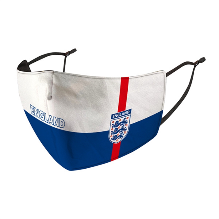 Mascherine Calcio Inghilterra Bianco/Blu Reutilisable