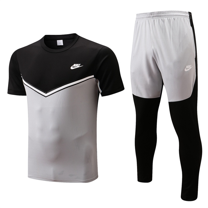 T Shirt Allenamento + Pantaloni Nike Nero/Grigio 2022/2023