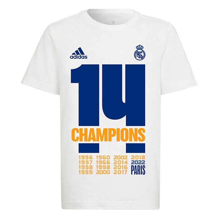 T Shirt Allenamento Real Madrid UCL Champions 14 Bianco