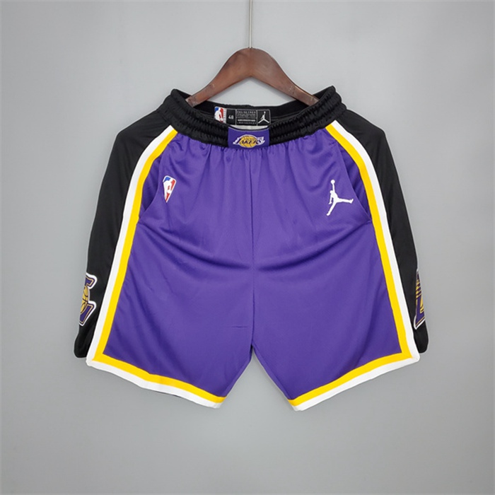 Pantaloncini NBA Los Angeles Lakers Viola/Nero Side