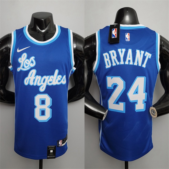 Maglia Los Angeles Lakers (Bryant #8) After (Bryant #24) Retro Blu